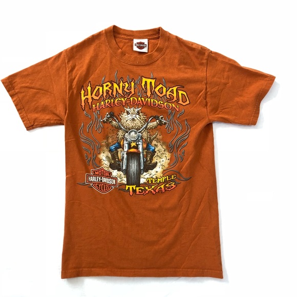 Harley-Davidson Tops - Harley-Davidson Horny Toad Temple Texas Motor Tee